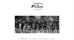 Desktop Screenshot of fondazioneallori.it