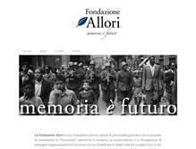 Tablet Screenshot of fondazioneallori.it